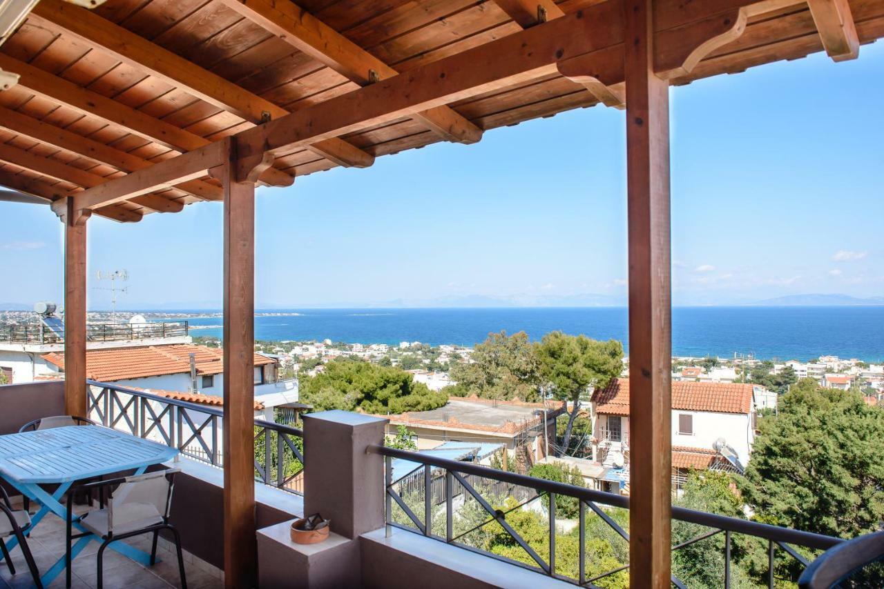 Peris Panoramic Villa Near Athens Airport Paralia  Exterior photo